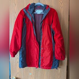 Columbia Red Raincoat (Packable) | M